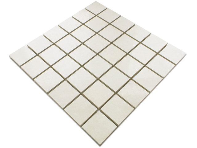 Mosaico in gres su rete per bagno o cucina 30 x 30 cm - Big grey cube