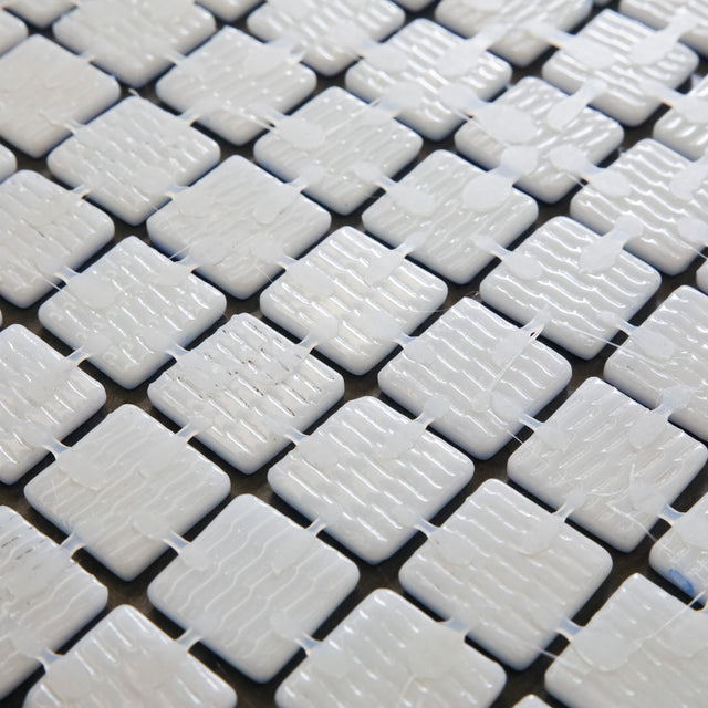 Mosaico in vetro pressato per piscine, bagni e saune 32.5 cm x 51.5 cm - Emerald Blue