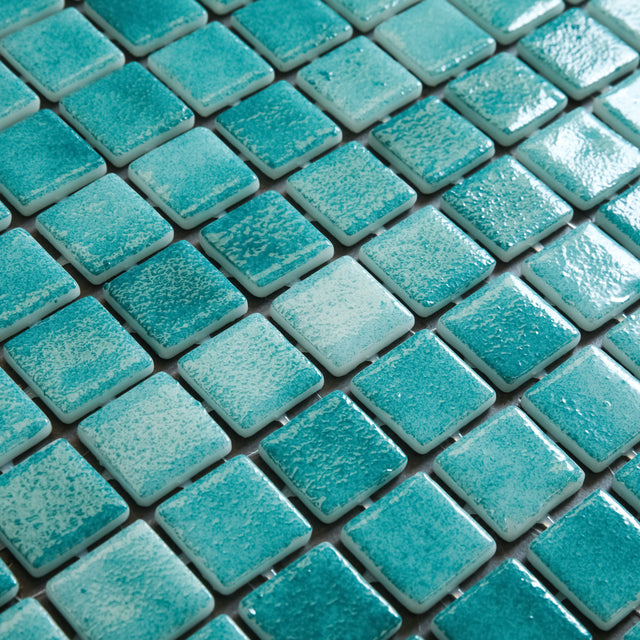 Mosaico in vetro pressato per piscine, bagni e saune 32.5 cm x 51.5 cm - Clear Water