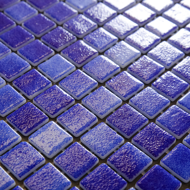 Mosaico in vetro pressato per piscine, bagni e saune 32.5 cm x 51.5 cm - Sea Breeze