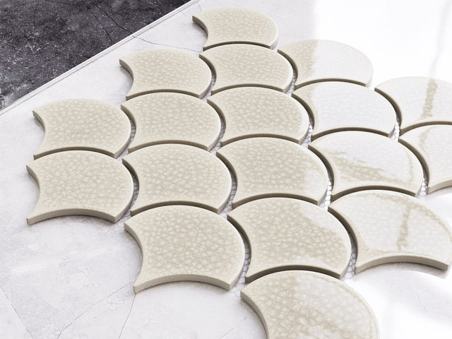 Mosaico in ceramica su rete per bagno o cucina 28.5 x 29.0 cm - Sandman