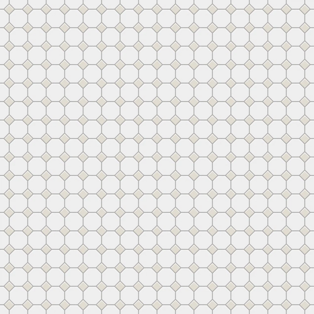 Mosaico in ceramica su rete per bagno o cucina 29.3 cm x 29.3 cm - Castel del Monte