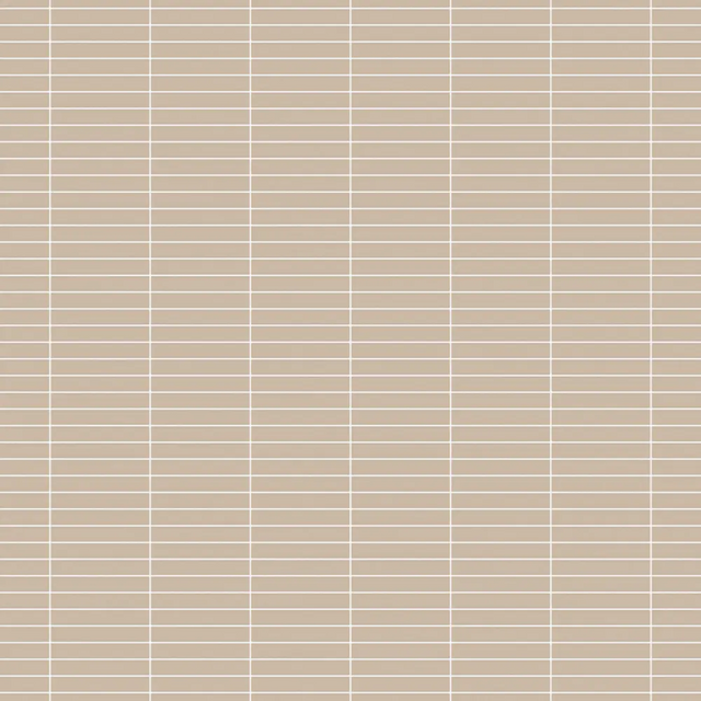 Mosaico en red de cerámica para baño o cocina 29.6 cm x 29.3 cm - Beige mate