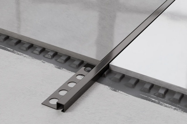 Profilo decorativo Q angolare in acciaio inossidabile - Gunmetal