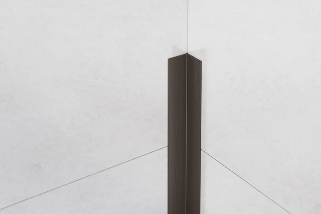 Profilo decorativo Li angolare interno in acciaio inossidabile 2 cm x 2 cm x 270 cm - gunmetal