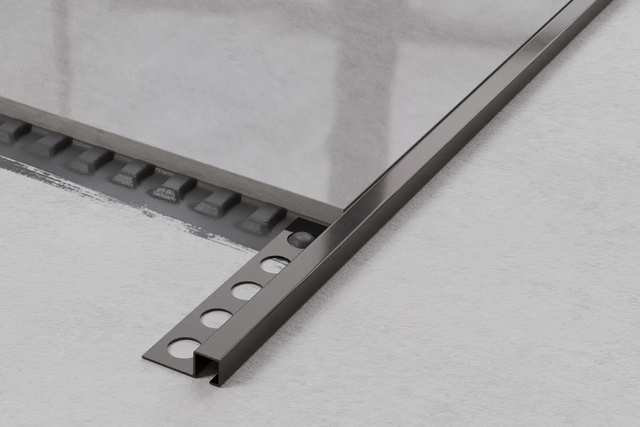 Profilo decorativo Q angolare in acciaio inossidabile - Gunmetal