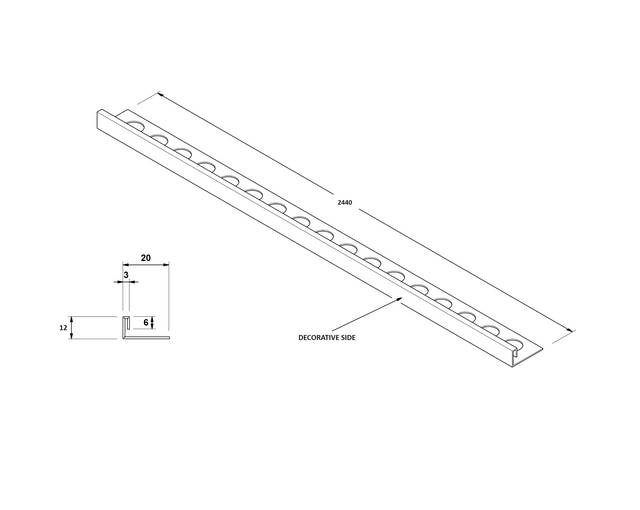 Profilé décoratif en acier inoxydable poli doré rectifié en JS angulaire