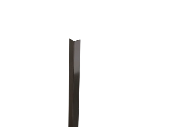L-shaped decorative profile in stainless steel - Gunmetal
