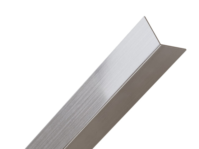 Profilo decorativo L angolare in acciaio inossidabile argento satinato