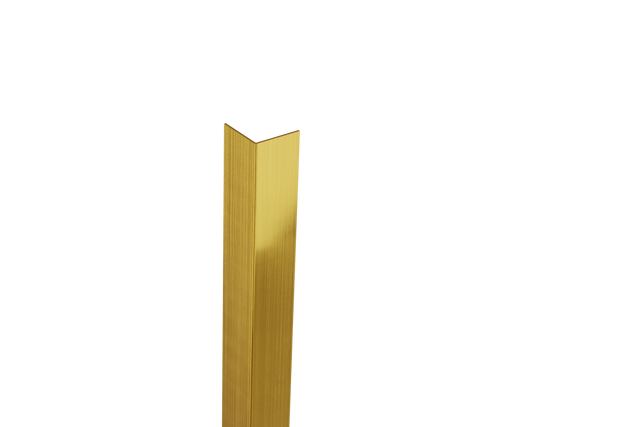 Profilo decorativo L angolare in acciaio inossidabile oro satinato