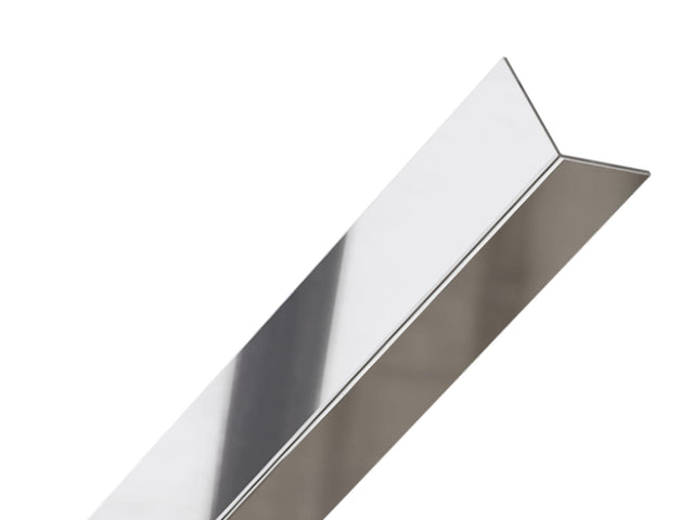 Profilo decorativo L angolare in acciaio inossidabile argento lucido