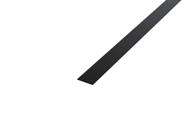 Striscia I in acciaio inossidabile decorativa per pareti nero matte RAL 9005