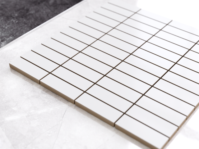 Mosaico in ceramica su rete per bagno o cucina 29.8 cm x 29.8 cm - Bricks Intro