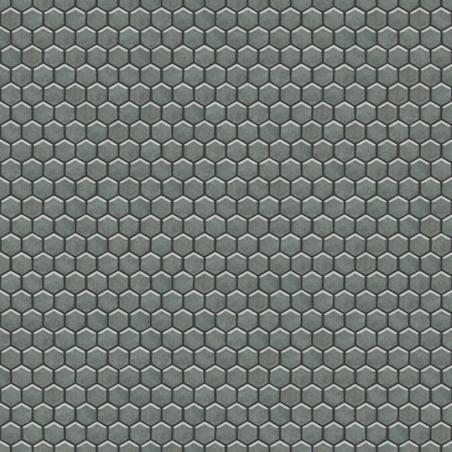 Mosaico in ceramica esagonale su rete per bagno o cucina 29.7 cm x 26.2 cm - Nori hive
