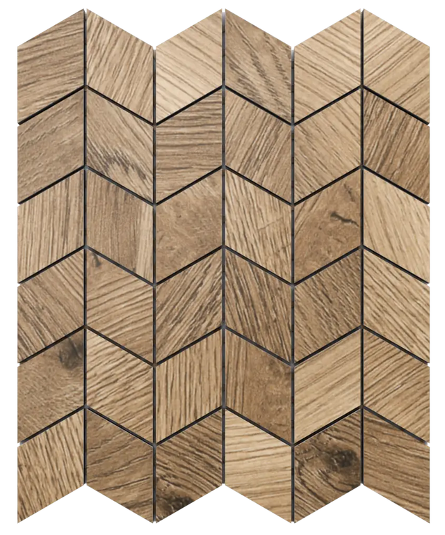 Mosaïque en grès sur filet pour salle de bain ou cuisine 26,5 cm x 30,5 cm - Ardoise blanche