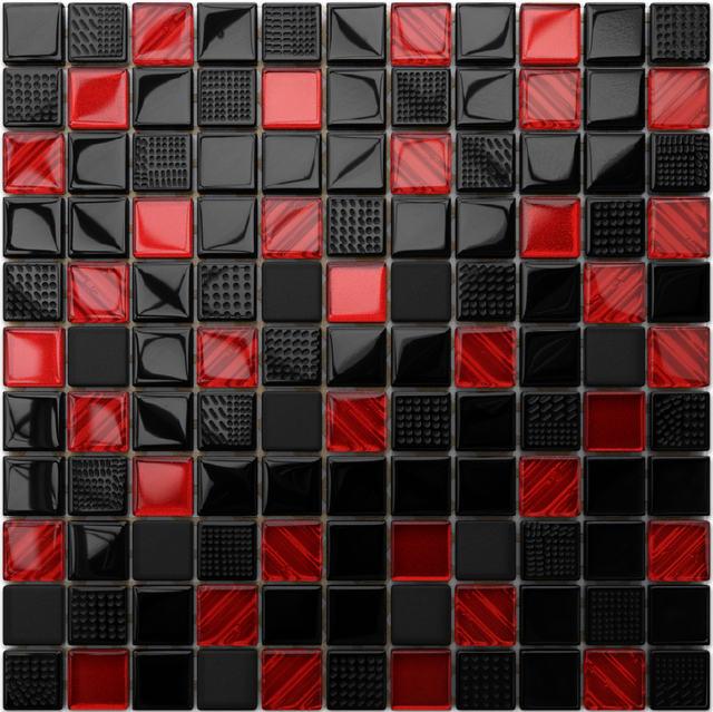 Glass mosaic on mesh for bathroom or kitchen 30 cm x 30 cm - Milan city