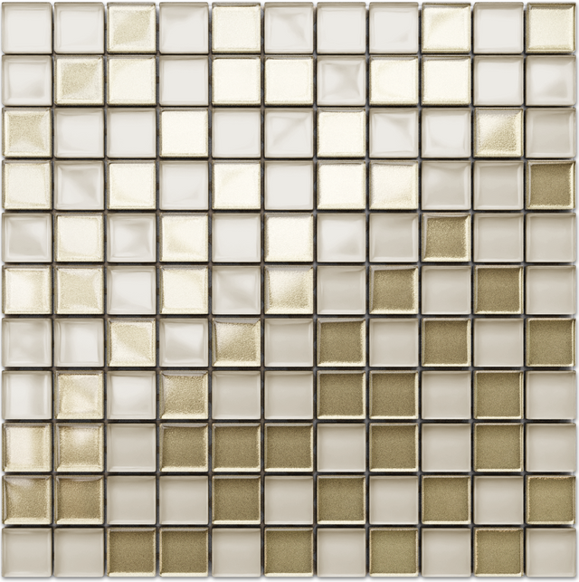 Mosaico su rete in vetro per bagno o cucina 30 x 30 cm - Macchiato