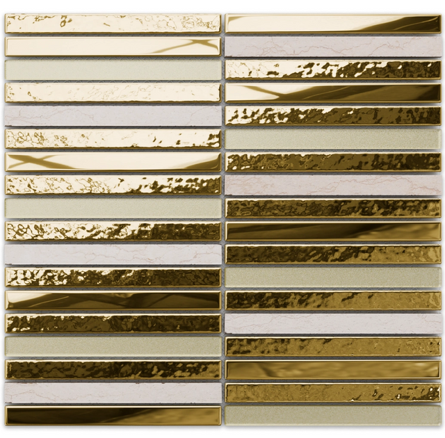 Mosaico in vetro su rete per bagno o cucina 30.5 cm x 29.5 cm - Egyptian Piano