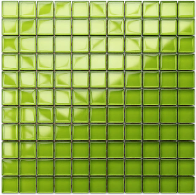 Mosaico in vetro su rete per bagno o cucina 30 cm x 30 cm - Mojito