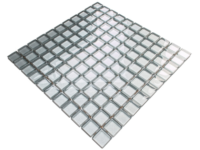 Mosaico in vetro su rete per  bagno o cucina 30 cm x 30 cm - Wrought iron