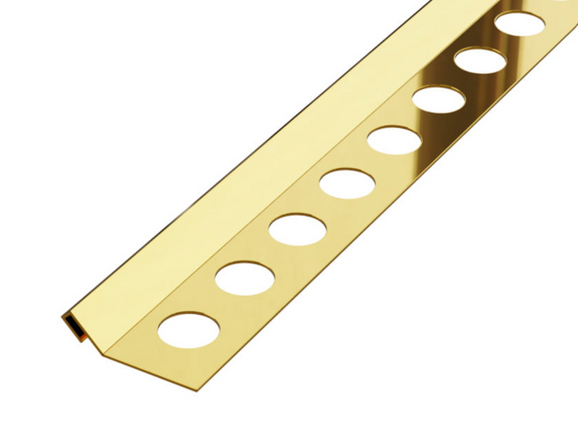Profilo decorativo Rs angolare rettificato in acciaio inossidabile oro lucido