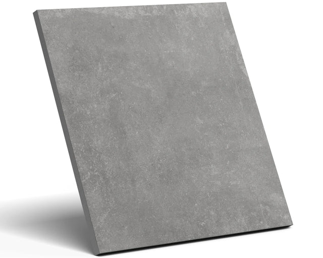 Piastrella per pavimento Pan grey per esterno 60 x 60 cm Sp. 2cm rettificato - effetto pietra R11