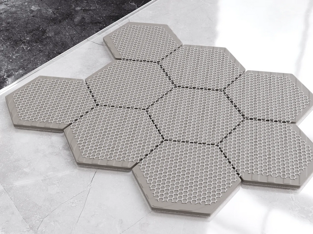 Ceramic mesh mosaic for bathroom and kitchen, ceramic 25.5 cm x 29.2 cm - Marble Venom