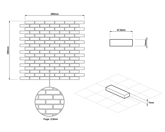 Glass mosaic on mesh for bathroom or kitchen 30 cm x 30 cm - Frank Baum