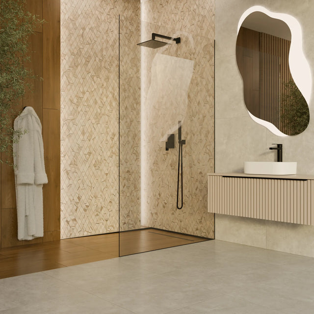 Mosaico in gres su rete per bagno o cucina 29.2 cm x 25 cm – Rock Shade