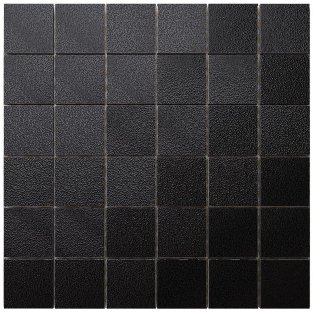 Mosaico su rete in gres per bagno o cucina 29.9 x 29.9 cm - Dark chalk