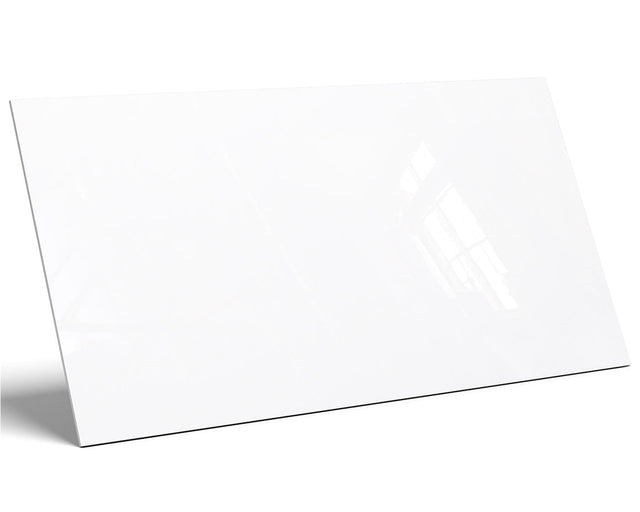Carreau rectifié pour sol ou mur intérieur 60 cm x 120 cm - Blanc Gris Suisse