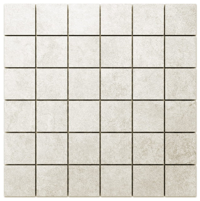 Mosaico in gres su rete per bagno o cucina 30 cm x 30 cm - Big grey cube