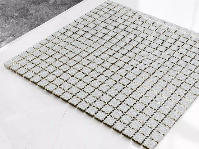 Mosaico su rete in vetro per bagno o cucina 30 cm x 30 cm - Minimalist