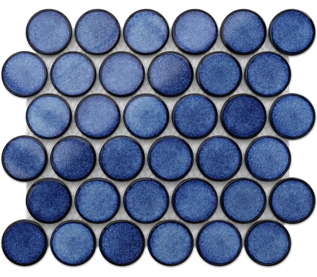 Mosaico in ceramica su rete per bagno o cucina 30.6 cm x 26.5 cm - Ocean Breeze