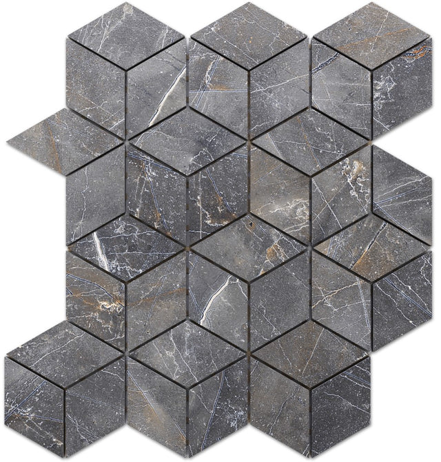 Mosaico su rete in gres effetto pietra per bagno o cucina 30.5 x 26.5 cm - Lighting