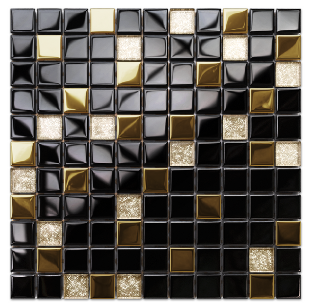 Mosaico in vetro su rete per bagno o cucina 30 cm x 30 cm - Montecarlo